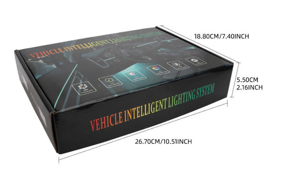 USB Car Ambient Music Light