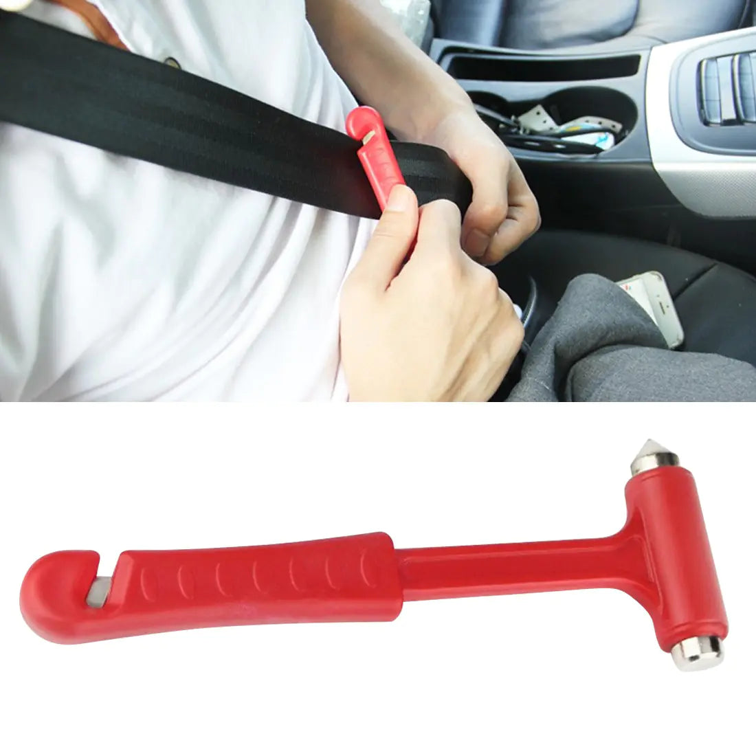 Multifunctional Safety Hammer and Window Breaker Tool