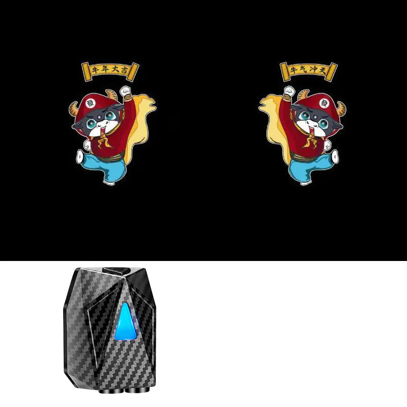 Car Door Dynamic Welcome Light with Projection Effect