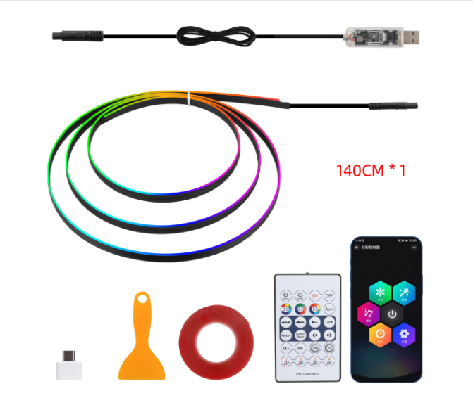 USB Car Ambient Music Light