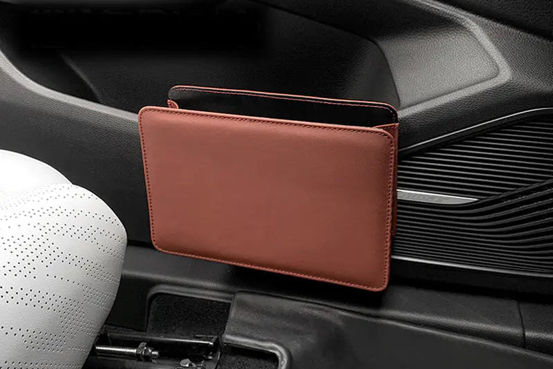 Portable car trash can